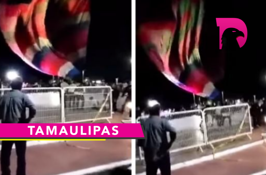  Globo aerostático arrastra personas en Festival de Altamira