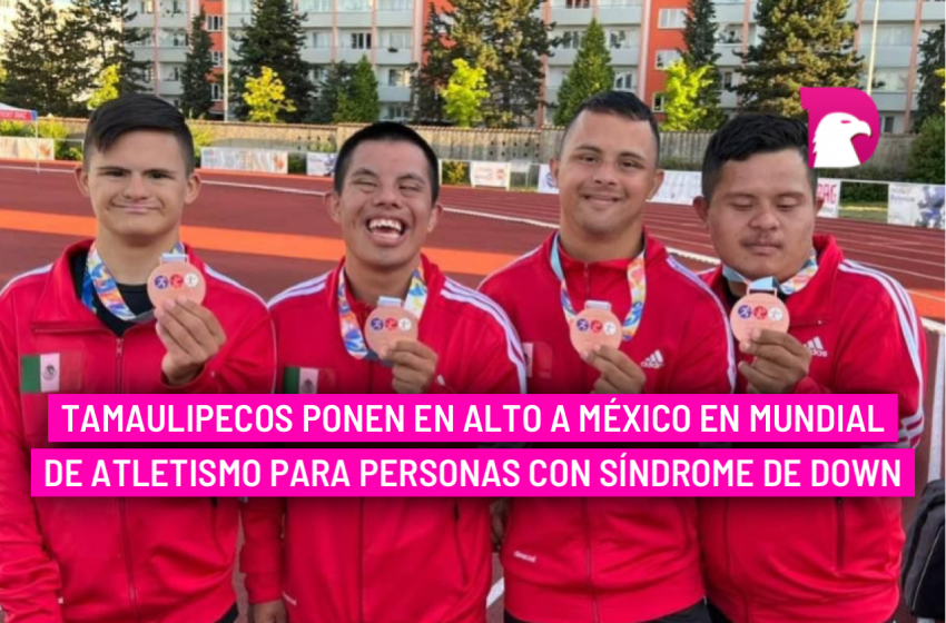  Tamaulipecos ponen en alto a México en mundial de atletismo para personas con Síndrome de Down