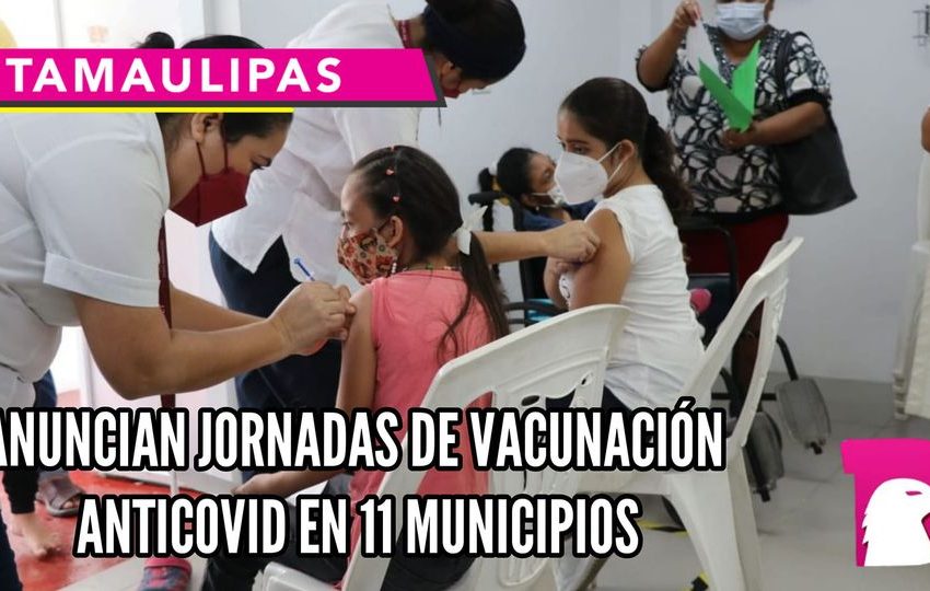  Anuncian jornadas de vacunación en 11 municipios