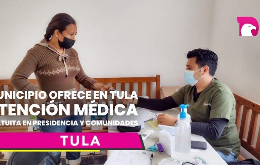  Municipio ofrece en Tula atención médica gratuita en presidencia y comunidades