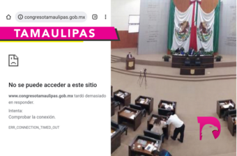  Se cae, página de internet del Congreso de Tamaulipas