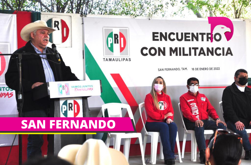  Sostiene el Truco encuentro con militancia de PRI, PAN y PRD en San Fernando