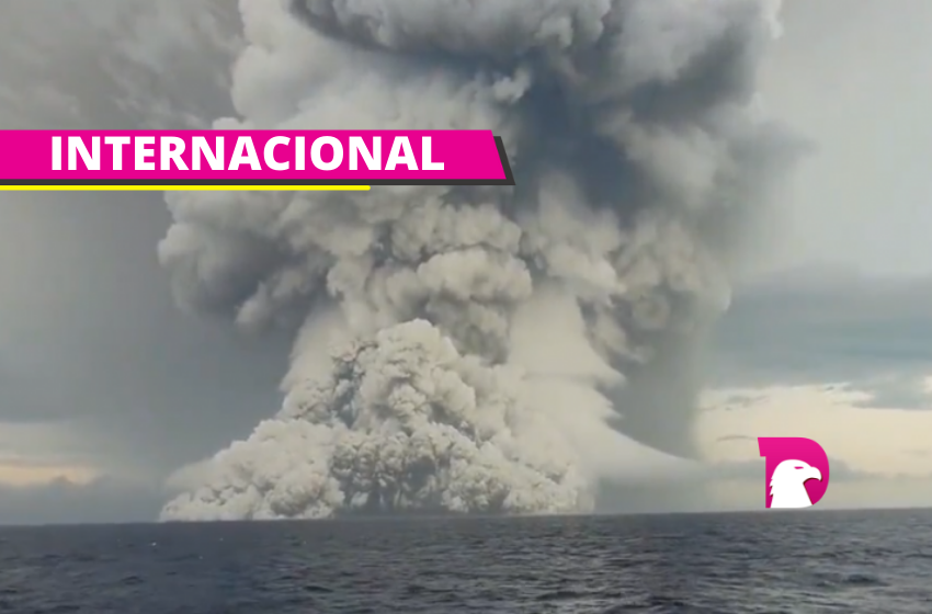  Erupción de volcán submarino provoca tsunami en isla de Tonga
