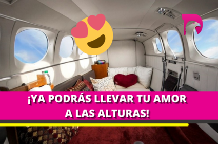  Empresa ofrece servicios románticos en avión privado