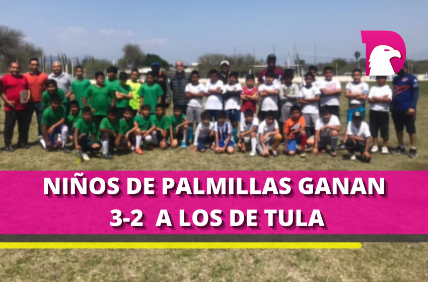 Niños de Palmillas le ganan 3 goles a 2 a los de Tula