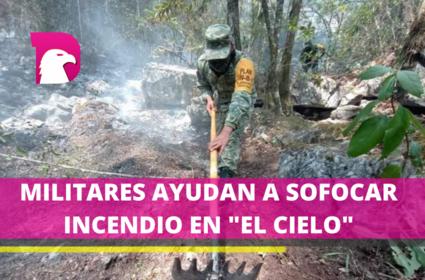  Personal del ejército se sumó a controlar el incendio de la Biosfera del Cielo