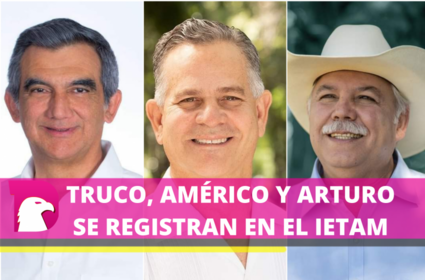  Este domingo se registrarán los tres aspirantes a la gubernatura del estado