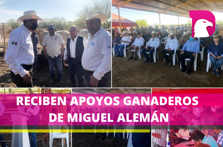  Reciben apoyos ganaderos de Miguel Alemán