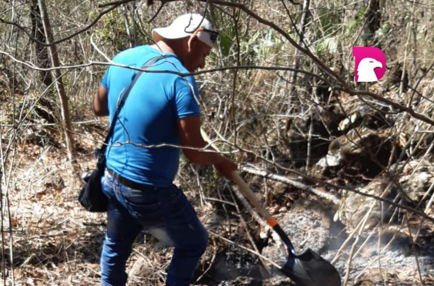  Protección Civil Tula controla incendio en “Gallitos”