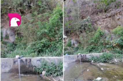  Tan solo sale de “los chorros” un chisguete de agua