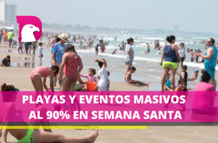  Playas y eventos masivos al 90% en Semana Santa