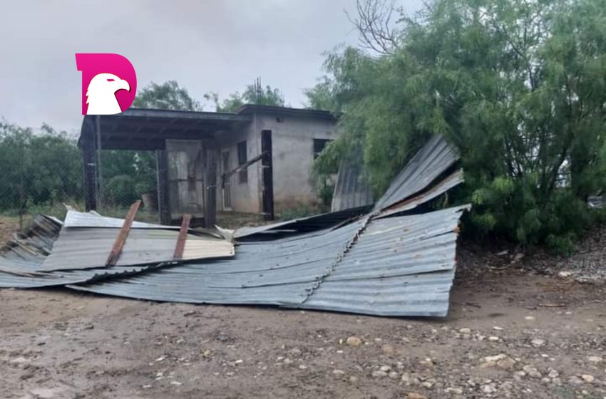  Lluvia y fuertes vientos provocan daños en Miguel Alemán