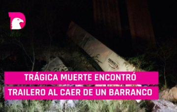  Trágica muerte tuvo tráiler al caer a barranco