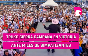  Truko cierra campaña en Victoria ante miles de simpatizantes