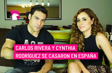  Carlos Rivera y Cynthia Rodríguez se casaron en España