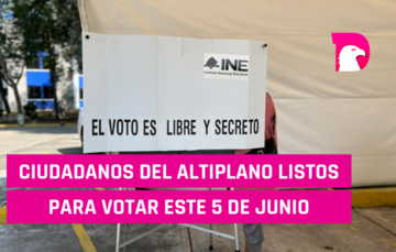  Ciudadanos del altiplano listos para votar este 5 de junio