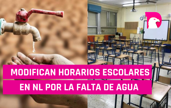  Modifican horarios escolares en Nuevo León por falta de agua