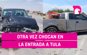  Otra vez chocan en la entrada a Tula