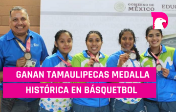  Ganan tamaulipecas medalla histórica en básquetbol