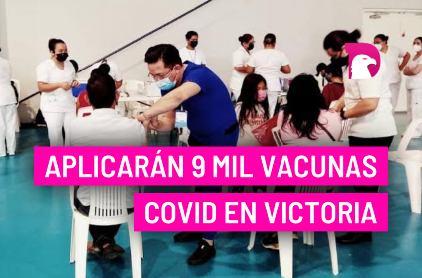 Aplicarán 9 mil vacunas Covid en Victoria