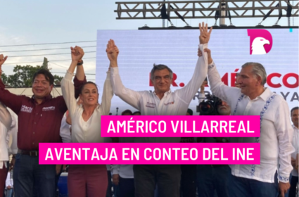  Américo Villarreal aventaja en conteo del INE