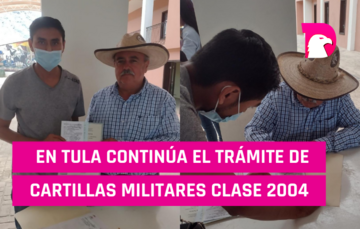  En Tula continúa el trámite de cartillas militares clase 2004