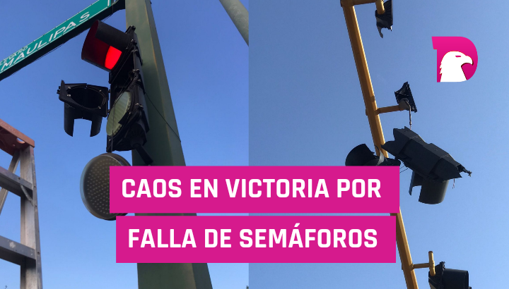  Caos en Victoria por falla de semáforos