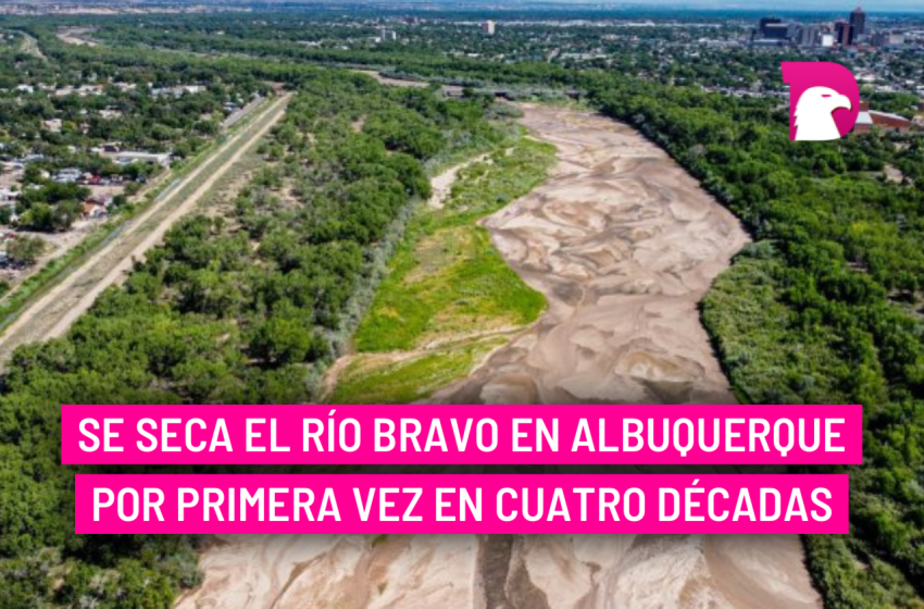  Se seca el Río Bravo en Albuquerque por primera vez en cuatro décadas