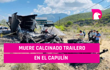  Muere conductor de tráiler en el capulín