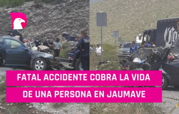  Fatal accidente cobra la vida de una persona en Jaumave