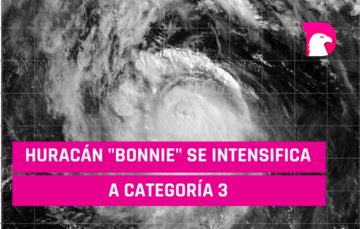  Huracán “Bonnie” se intensifica a categoría 3