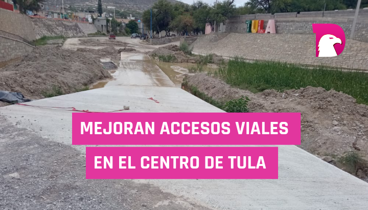  Mejoran los accesos viales en el centro de Tula
