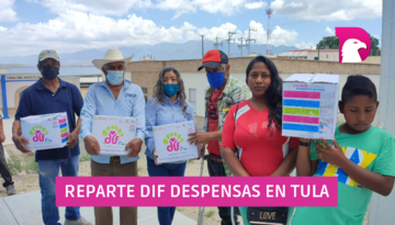  Reparte DIF despensas en Tula