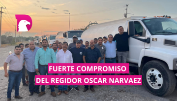  Comapa y Oscar Narváez abastecen de agua a 16 colonias