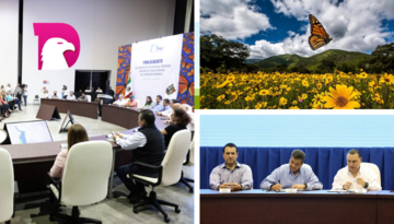  Antonio Leija Villarreal presente en la firma del decreto para la creación del Área Natural Protegida de la Mariposa Monarca