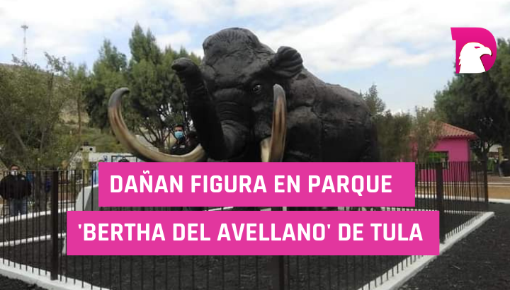  Dañan figura en parque ‘Bertha del Avellano’ en Tula