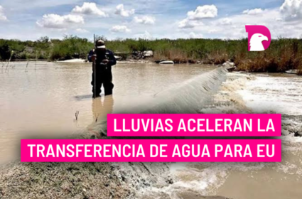  Lluvias aceleran la transferencia de agua para EU