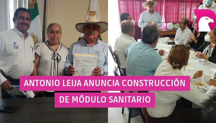  Antonio Leija anuncia construcción de módulo sanitario