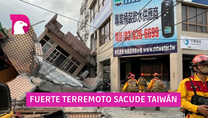  Emiten alerta de Tsunami tras terremoto de 6.8 en Taiwán