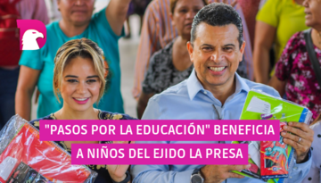  “Pasos por la Educación” beneficia a niños del ejido La Presa