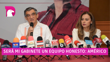  Será mi gabinete, un equipo honesto: Américo