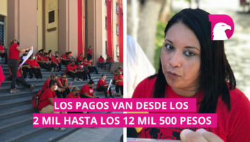  Con manifestación, maestros exigen pago de retroactivo