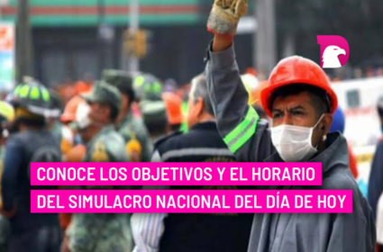  Conoce los objetivos y el horario del simulacro nacional del día de hoy