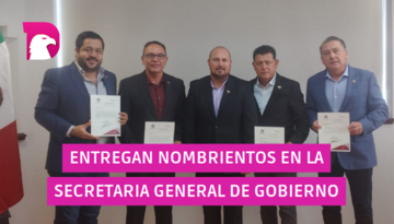  Entregan nombramientos en la Secretaría General de Gobierno.