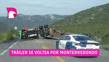  Tráiler se voltea por Monterredondo