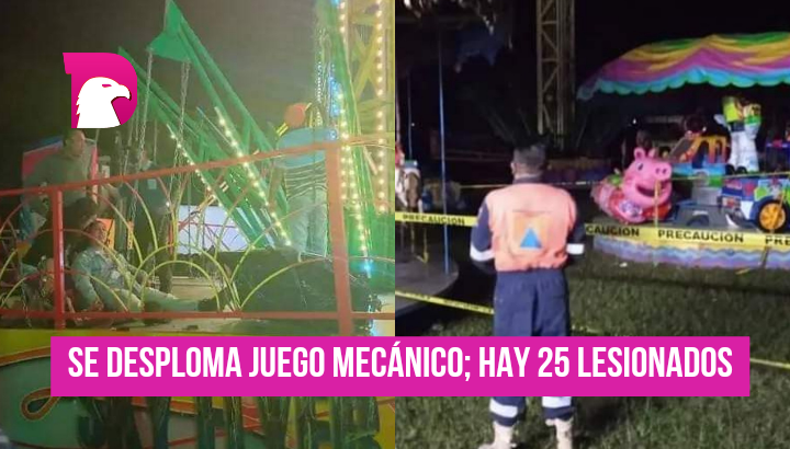  Video: Falla juego mecánico en Feria de Teloloapan, Guerrero