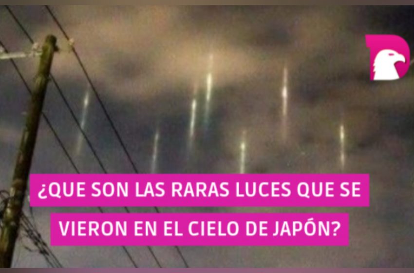  ¡Insólito! Internautas captan extrañas luces en el cielo de Japón