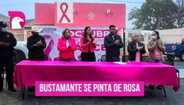  Bustamante se pinta de rosa