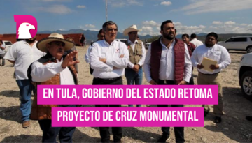  En Tula, Gobierno del Estado retoma proyecto de la Cruz Monumental