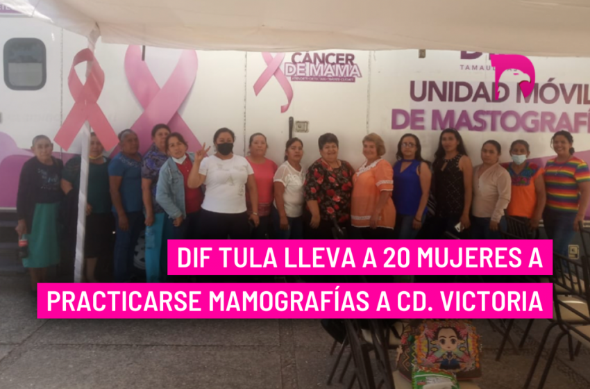  DIF Tula lleva a 20 mujeres a practicarse mamografías a Cd. Victoria